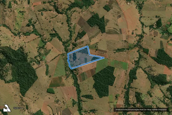 Imagem de satélite de FAZENDA POUSO ALTO - 001 em Jesúpolis - GO
