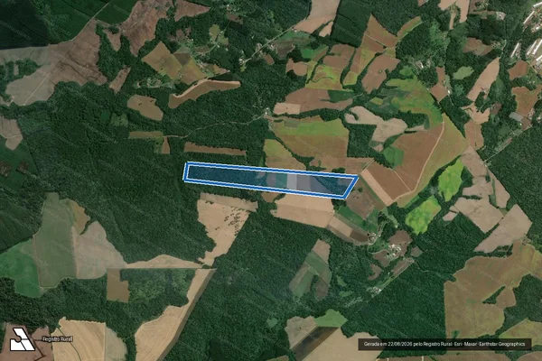 Imagem de satélite de SITIO LAVOURA - SITIO LAVOURA em Mafra - SC