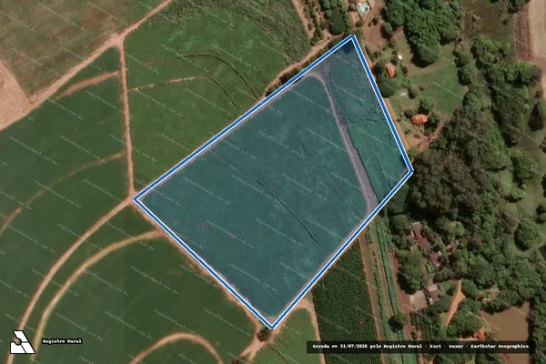 Imagem de satélite de Sitio Santa Maria - Área 2 em Pitangueiras - SP