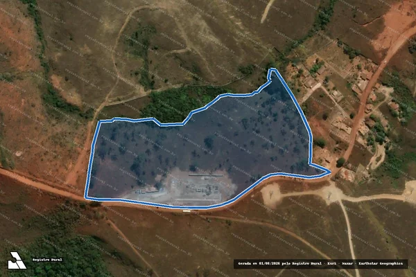 Imagem de satélite de Retiro do Ezequiel Gleba 09 - Parte 1 em Itabirito - MG