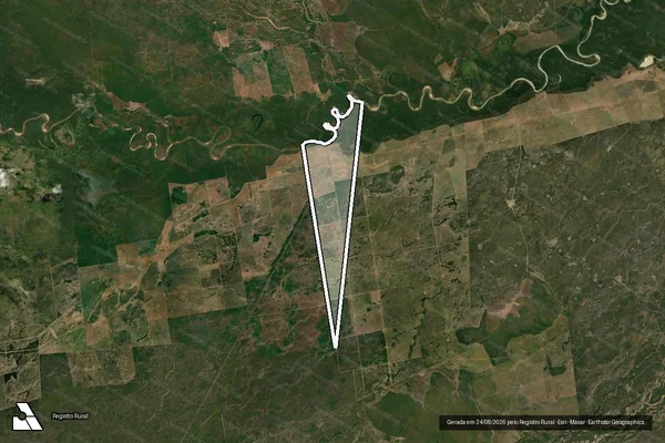 Imagem de satélite de Fazenda  Esperança - PARCELA 01 em Barão de Melgaço - MT
