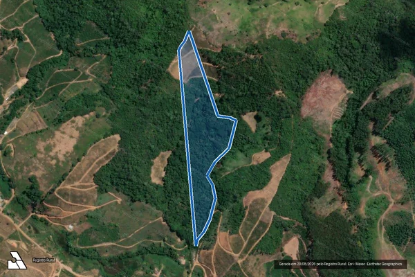 Imagem de satélite de Sítio Oliveira - Gleba 5 em Ubaporanga - MG