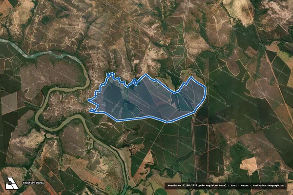 Imagem de satélite de FAZENDA ARAPONGA, Gleba 01 - Gleba 01 em Curvelo - MG