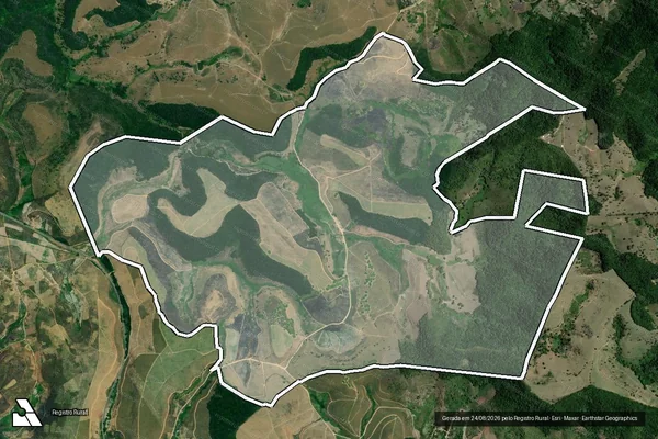 Imagem de satélite de FAZENDA TIMBÓ - Parte 1 em Murici - AL