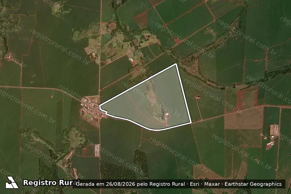 Imagem de satélite de Fazenda Santo Antônio ? Parte nº 01 - Única em Quarto Centenário - PR