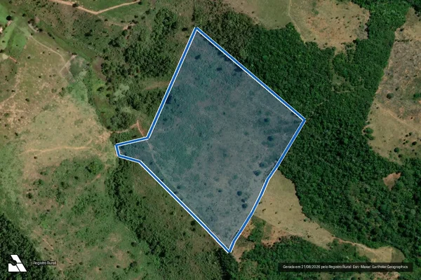 Imagem de satélite de FAZENDA SANTA RITA - Gleba 02 em Itamaraju - BA
