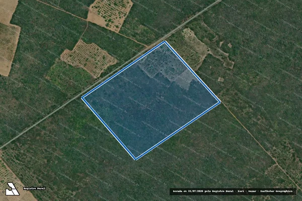 Imagem de satélite de Projeto de Assentamento Quilombo dos Palmares  ? Lote 214 - Parte 1 em Pureza - RN