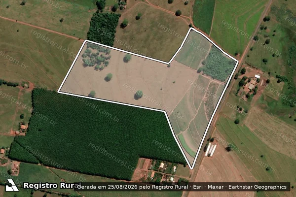 Imagem de satélite de Fazenda São Jose I - Gleba B em São João das Duas Pontes - SP