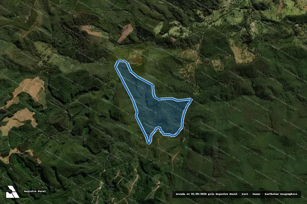 Imagem de satélite de Fazenda Karacy - Gleba A em Sapucaí-Mirim - MG