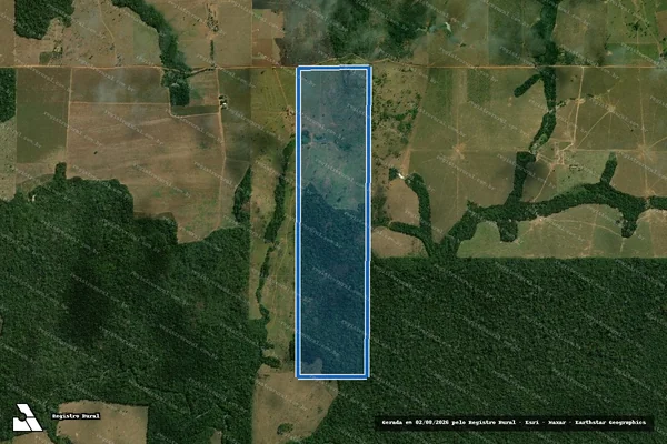 Imagem de satélite de LOTE 13B - GLEBA 06 -  P.A BURAREIRO  - PARTE 1 em Ariquemes - RO