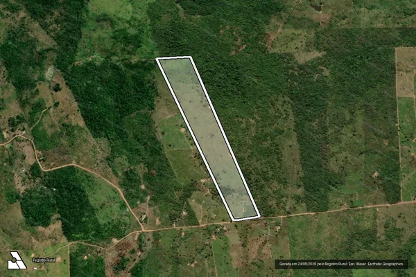 Imagem de satélite de PA 17 DE ABRIL - LOTE 647 - Parte 1 em Eldorado do Carajás - PA