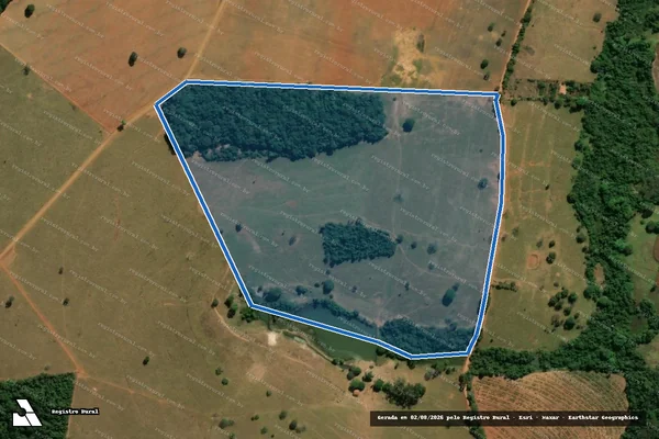 Imagem de satélite de FAZENDA BARRA - Gleba 01 em Itaberaí - GO