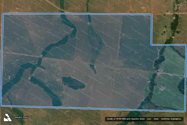 Imagem de satélite de Fazenda Santa Luzia - Fazenda Santa Luzia em Nova Canaã do Norte - MT