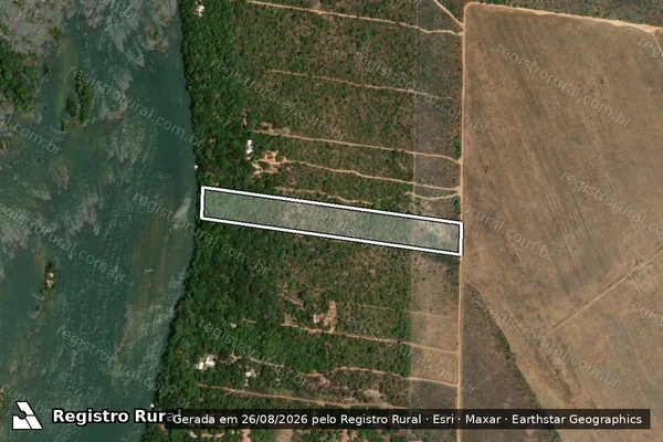 Imagem de satélite de Fazenda Nova Veneza - Parte 08 em Peixe - TO