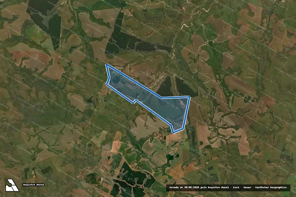 Imagem de satélite de Fazenda Pinheirinho - Parcela 1 em Cacequi - RS