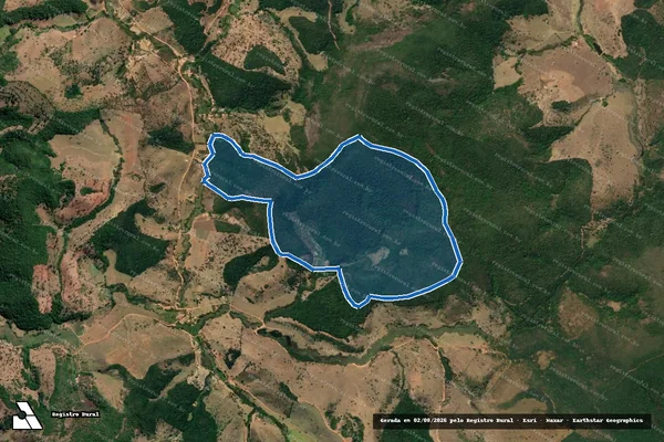 Imagem de satélite de FAZENDA MOINHO - Parte 1 em Guanhães - MG