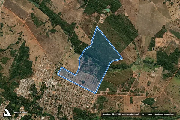 Imagem de satélite de FAZENDA VALENCIA, REMANESCENTE DAS CHÁCARAS 16, 17 e 02 (DUAS) PARTERS DA CHÁCARA 05, DO LOTEAMENTO SUBURBANO, DE GURUPI em Gurupi - TO