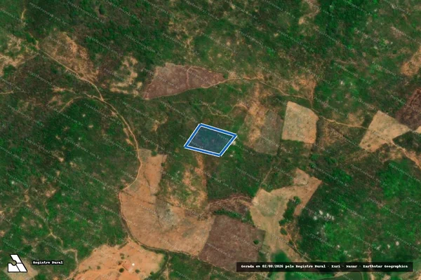 Imagem de satélite de SÍTIO PICADA ? LOTE 1734 - Parte 1 em Pereiro - CE