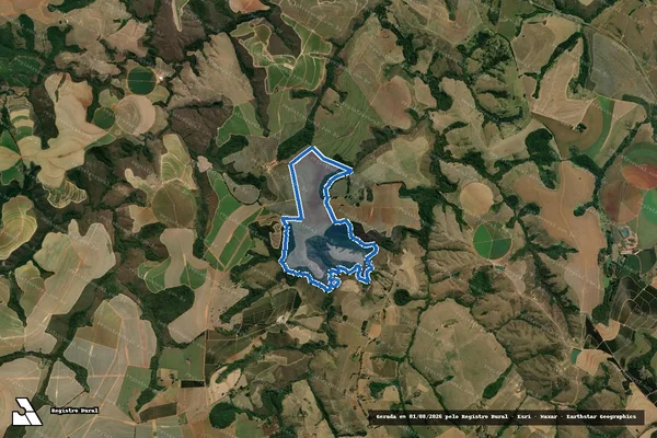 Imagem de satélite de FAZENDA SORRISO - em Perdizes - MG