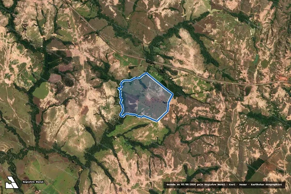 Imagem de satélite de FAZENDA ALMAS - PARTE 1 em Lagamar - MG