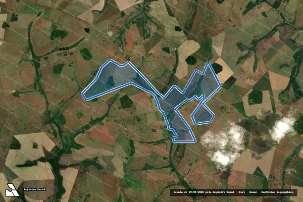 Imagem de satélite de FAZENDA ÁGUA VERMELHA E SANTA ROSA - PARCELA 02 em Iturama - MG