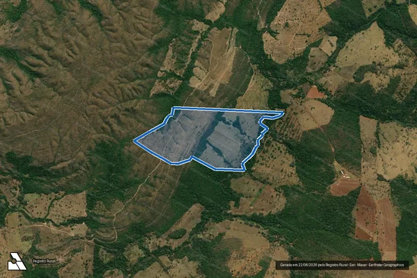 Imagem de satélite de FAZENDA MUCAMBO - FAZENDA MUCAMBO DESMEMBRADA em Pires do Rio - GO