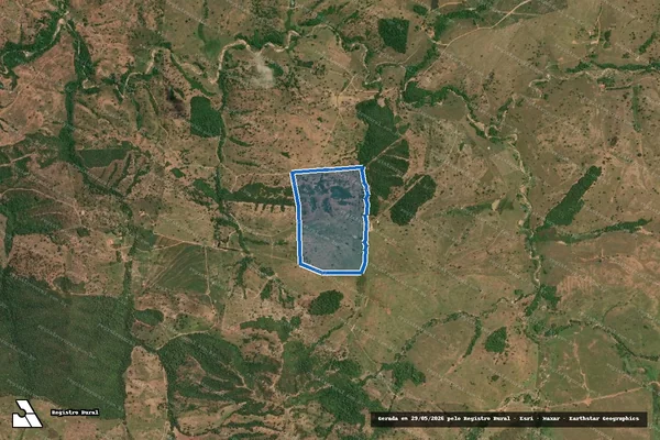 Imagem de satélite de FAZENDA BOM JARDIM - 001 em Água Limpa - GO