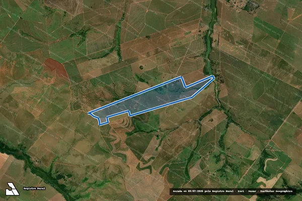 Imagem de satélite de Fazenda Santa Malvina - Fazenda Santa Malvina em Caiuá - SP