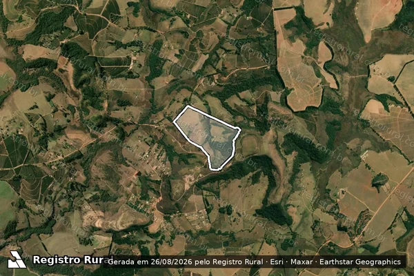 Imagem de satélite de Sitio Cunhas - Parcela 1 em Monte Santo de Minas - MG