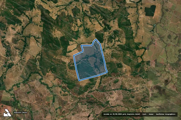 Imagem de satélite de FAZENDA CORREGO FUNDO - 001 em Jussara - GO