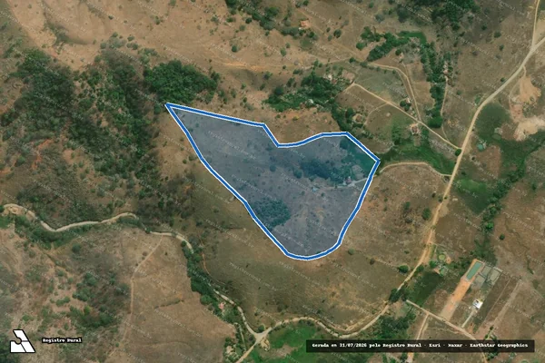 Imagem de satélite de SITIO BOA VISTA - 001 em Sobrália - MG