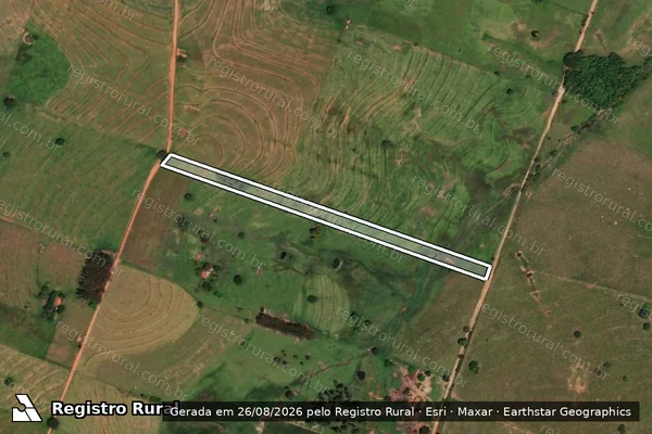 Imagem de satélite de Sítio Nossa Senhora das Graças - Gleba A em Presidente Bernardes - SP