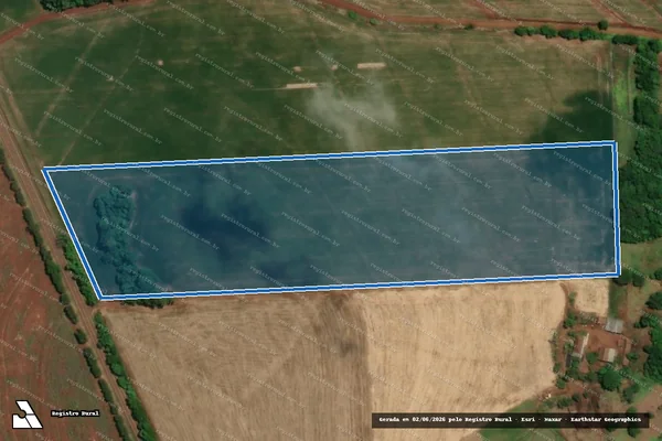 Imagem de satélite de LOTE RURAL Nº 52  DA 9ª S.S.CRISTO - Parte 1 em Tuparendi - RS