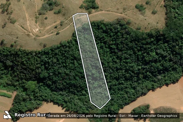 Imagem de satélite de Fazenda Bom Jesus da Nova Floresta - Gleba 14 em Guaxupé - MG