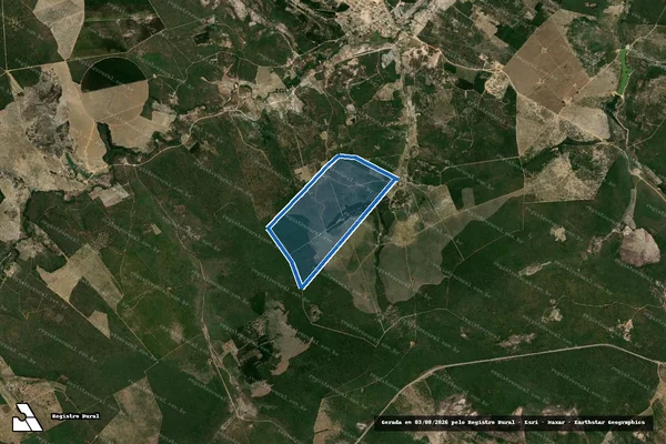Imagem de satélite de FAZENDA PASSAGEM DO MOSQUITO - 001 em Águas Vermelhas - MG