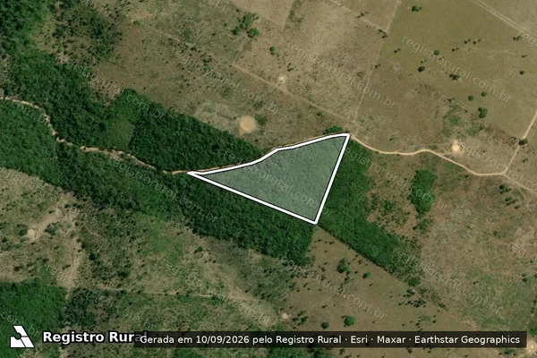 Imagem de satélite de P.A. BATUTA, LOTE 13, CHÁCARA 4 IRMÃOS - LOTE 2 em Bom Jesus das Selvas - MA