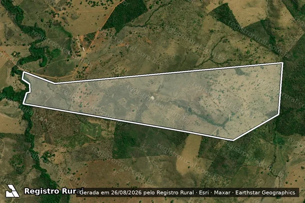 Imagem de satélite de FAZENDA JATOBÁ - FAZENDA TALISMÃ em Formosa da Serra Negra - MA