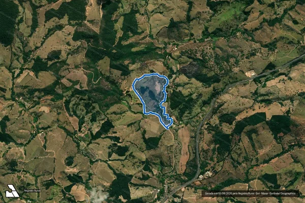 Imagem de satélite de BARRO VERMELHO/DIAS/MACHADO - PARCELA 01 em Itaguara - MG