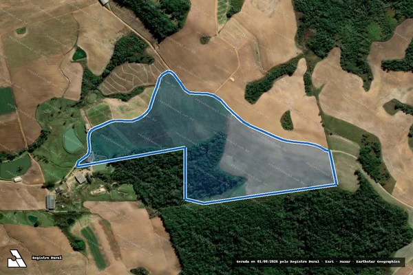 Imagem de satélite de FAZENDA SCHULLER (JAIR) - GLEBA 4 em Alfredo Wagner - SC