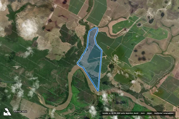 Imagem de satélite de FAZENDA PRATINHA II (DESM.) em Alto Alegre - RR