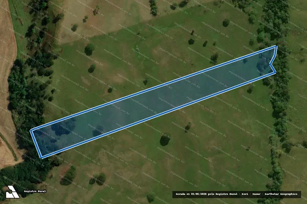 Imagem de satélite de FAZENDA BANDEIRANTES - Matrícula 5.901 em São João do Ivaí - PR