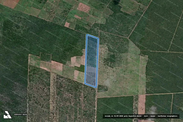 Imagem de satélite de Projeto de Assentamento São Luís - Lote 18 - Parte 1 em Pureza - RN