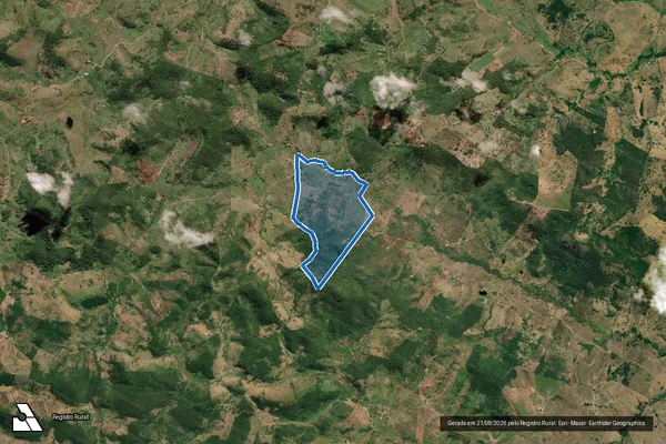 Imagem de satélite de Fazenda Patagônia - Fazenda Patagônia em Jordânia - MG