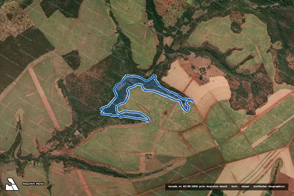 Imagem de satélite de FAZENDA CÓRREGO FUNDO - GLEBA 02 em Ituiutaba - MG