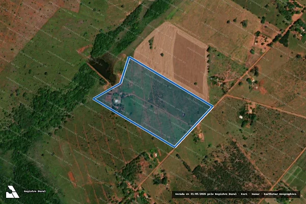 Imagem de satélite de P. A. Alambari - Lote 99 (FETAGRI) - P. A. Alambari em Sidrolândia - MS
