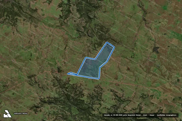 Imagem de satélite de FAZENDA CORUNILHA - -ARCELA em Quaraí - RS