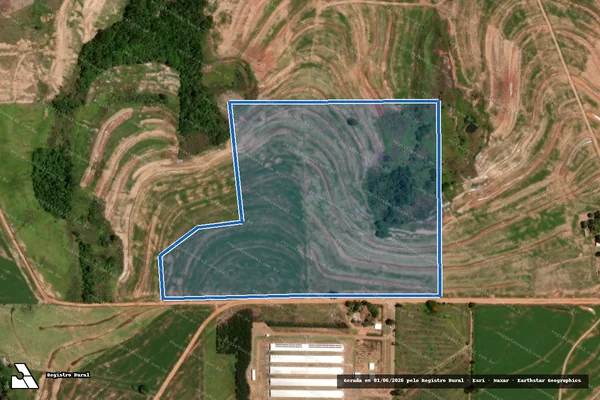 Imagem de satélite de Fazenda Cinco Marcos ? Lote nº 136-Rem - Fazenda Cinco Marcos ? Lote nº 136-Rem em Janiópolis - PR