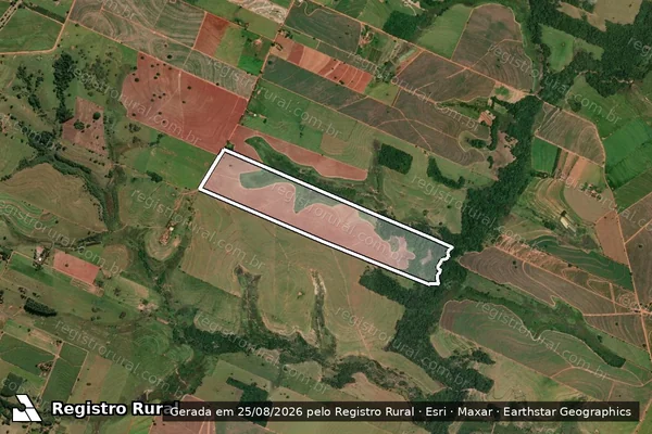 Imagem de satélite de Sítio São Carlos - PARTE 1 em Piacatu - SP