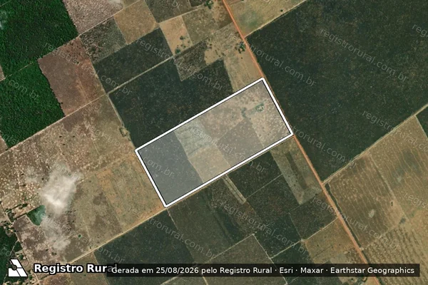 Imagem de satélite de Lote ? 06 ? PA Campo Alegre - Perímetro em Wanderley - BA