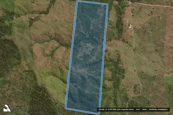 Imagem de satélite de FAZENDA ACALANTO - Parte 1 em Santana do Araguaia - PA